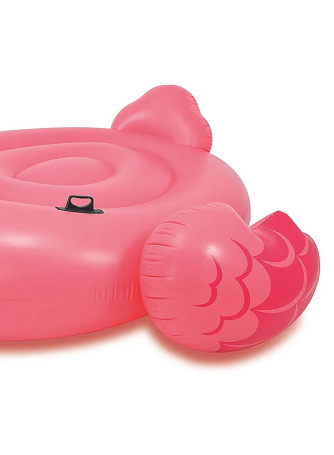 INTEX Giant Mega Inflatable Flamingo Island Pool Float, Pink 218x211x136cm