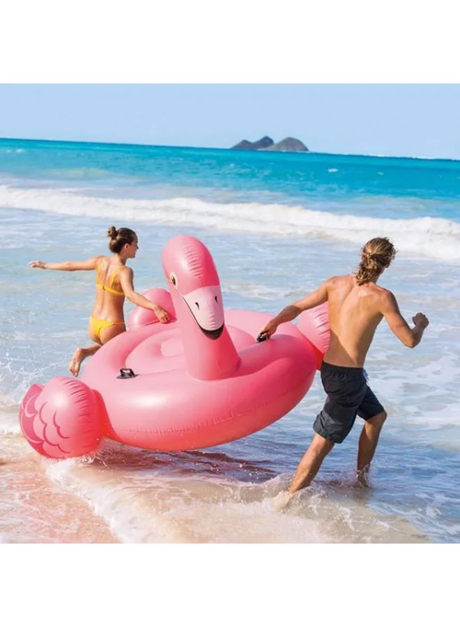 INTEX Giant Mega Inflatable Flamingo Island Pool Float, Pink 218x211x136cm