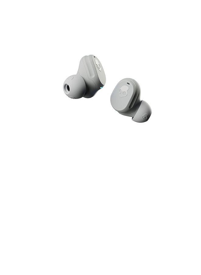 Skullcandy Mod True Wireless Earbuds With Multipoint Pairing / Clear Voice Smart Mic / 34 Hours Total Battery / IP55 Sweat And Water Resistant / Tile Finding Technology / Light Grey/Blue - Image 2