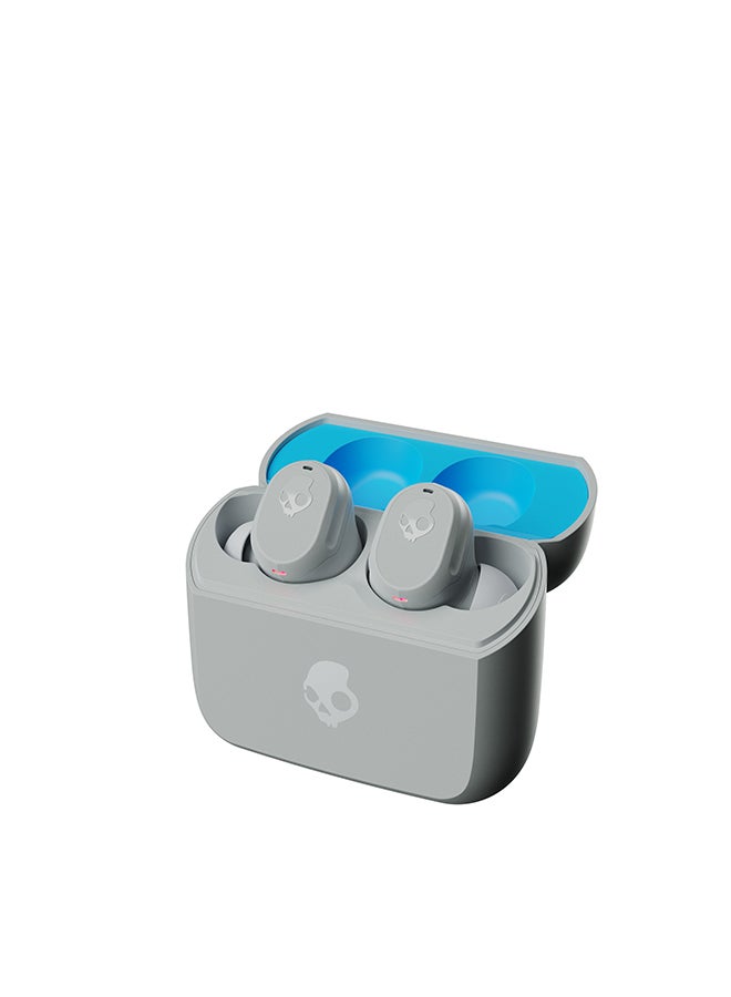 Skullcandy Mod True Wireless Earbuds With Multipoint Pairing / Clear Voice Smart Mic / 34 Hours Total Battery / IP55 Sweat And Water Resistant / Tile Finding Technology / Light Grey/Blue - Image 4