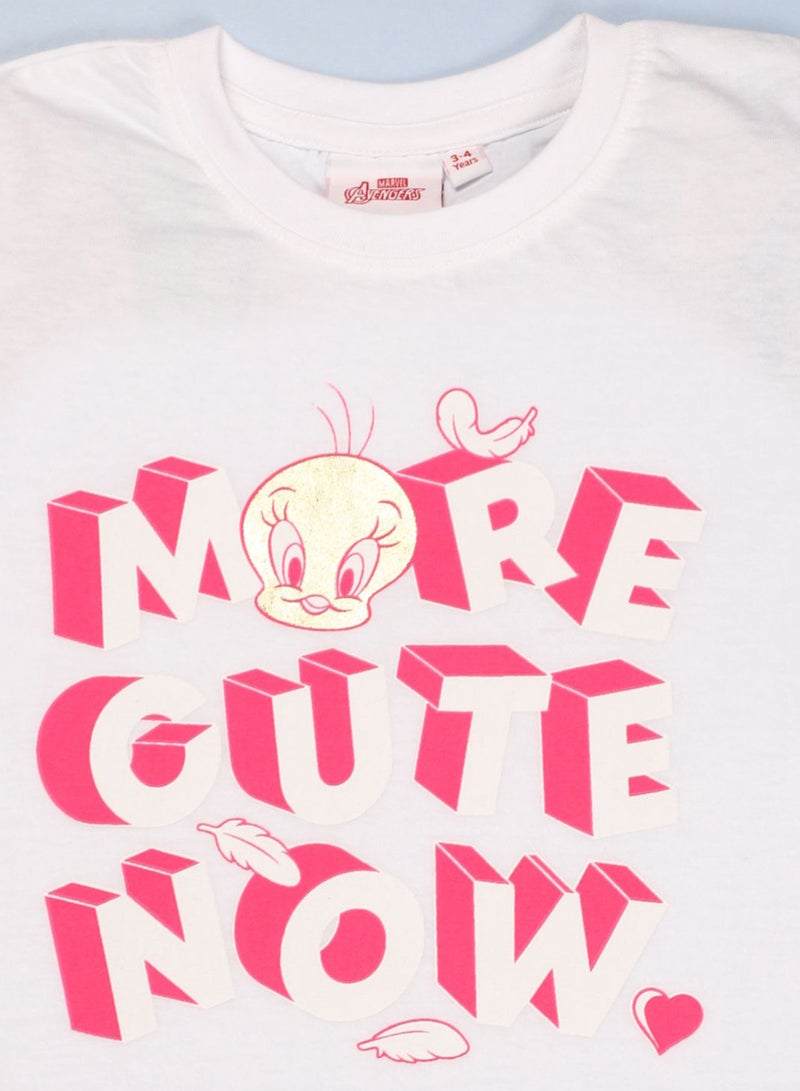 NEON Neon Looney Tunes Short Set Off White  - Image 3