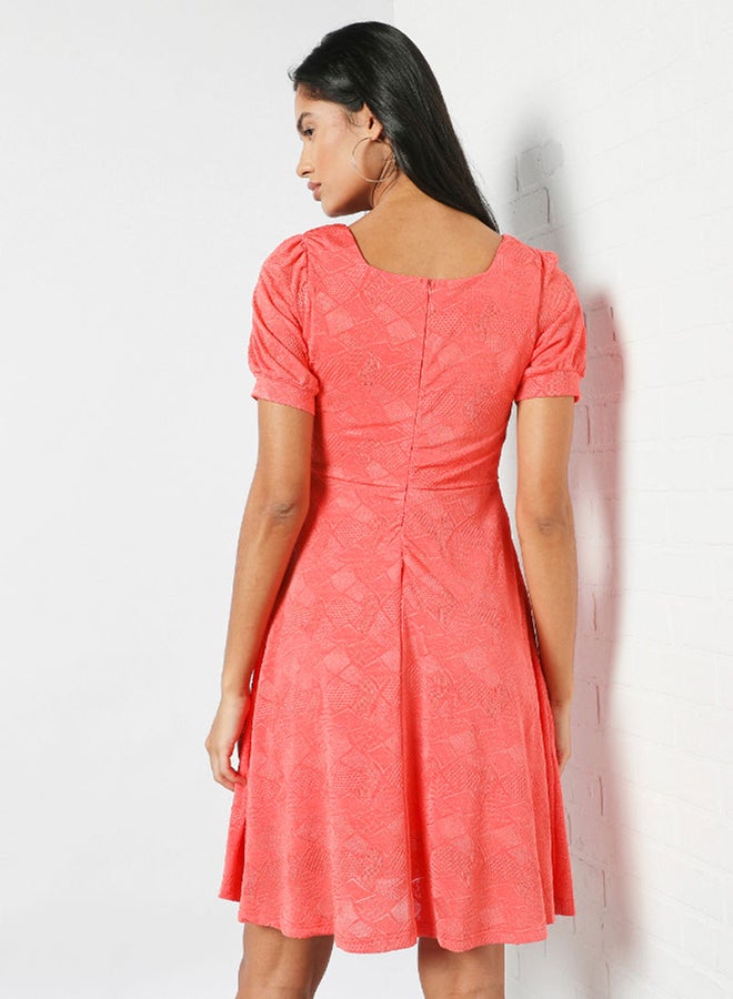 DRIP Square Neck Mini Dress Pink  - Image 2