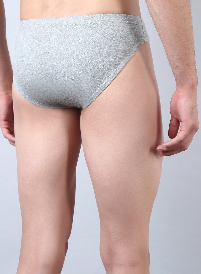 ( Pack of 3 ) Comfortable Brief Grey