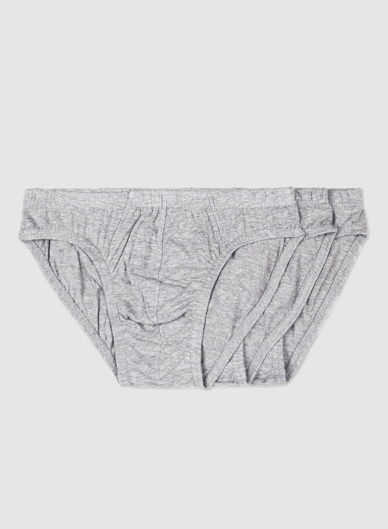 ( Pack of 3 ) Comfortable Brief Grey
