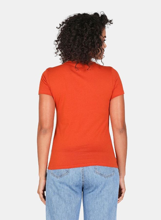 DRIP - Graphic Printed Crew Neck T-Shirt Copper - Image 1