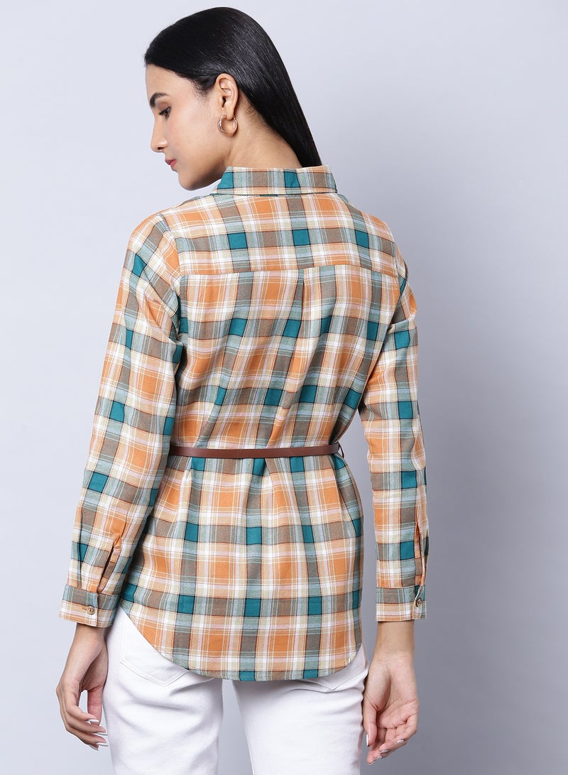 OFFROAD - Long Sleeve Checkered Tunic Multicolour - Image 1