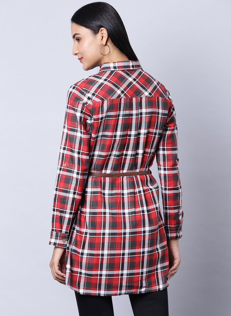 OFFROAD - Long Sleeve Checkered Tunic Multicolour - Image 1