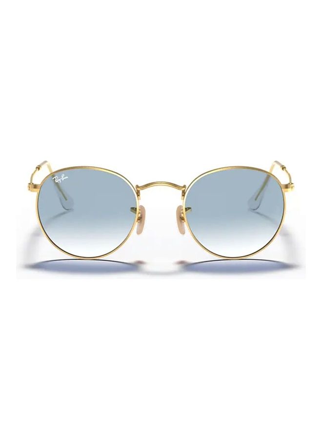 Ray-Ban Round Flat Sunglasses RB3447- Lens Size-50mm-Blue - Image 3