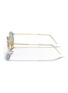 Ray-Ban Round Flat Sunglasses RB3447- Lens Size-50mm-Blue  - Image 4