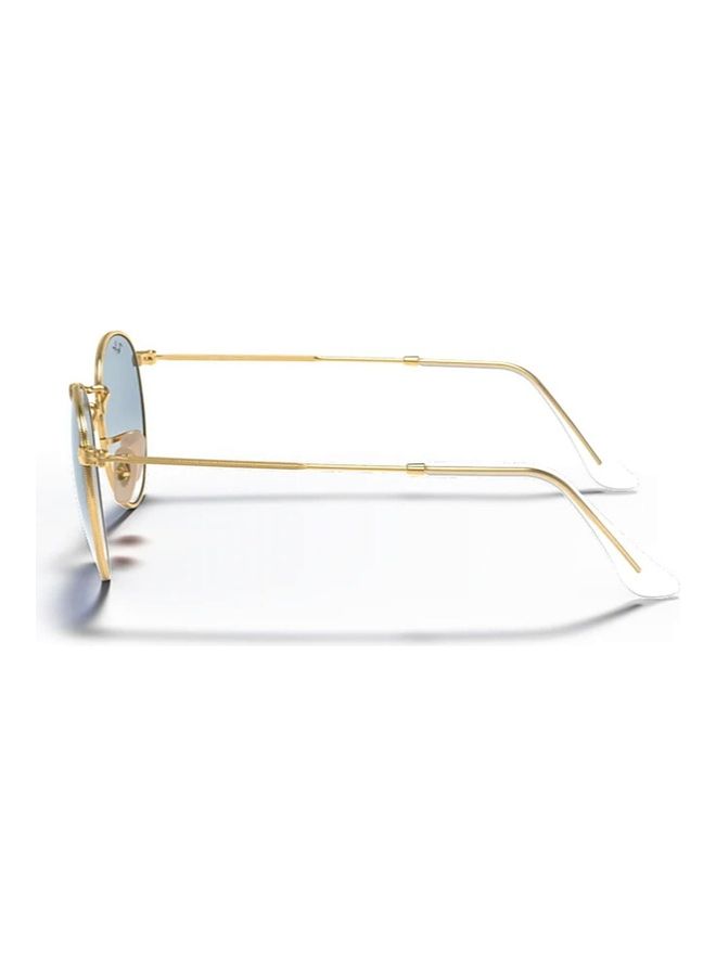 Ray-Ban Round Flat Sunglasses RB3447- Lens Size-50mm-Blue - Image 4