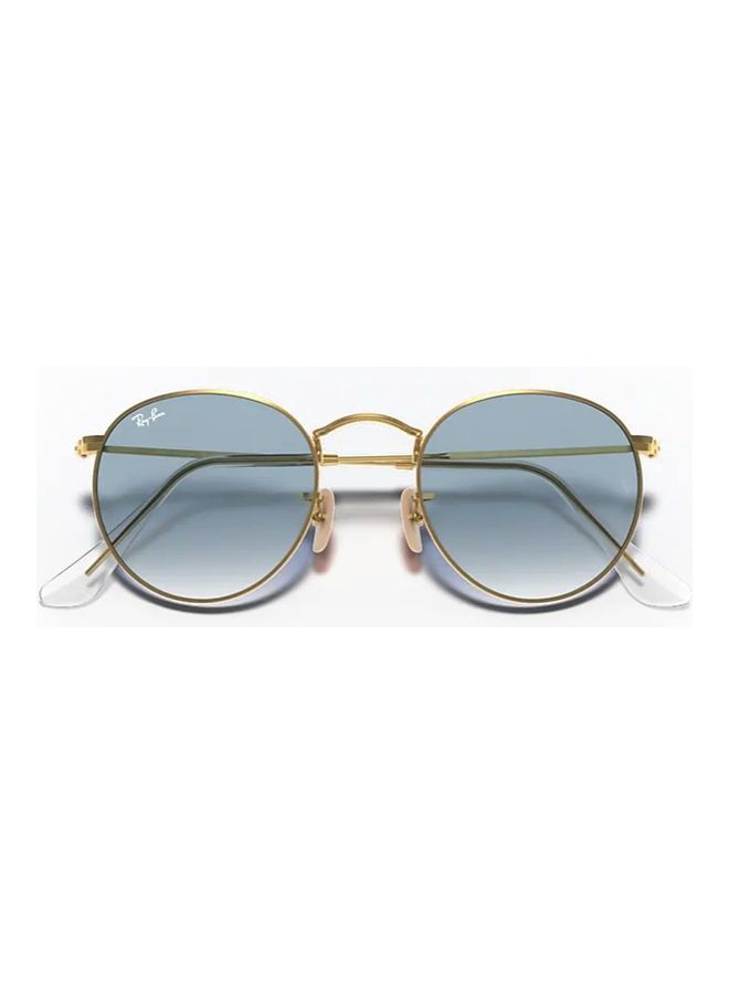 Ray-Ban Round Flat Sunglasses RB3447- Lens Size-50mm-Blue - Image 5