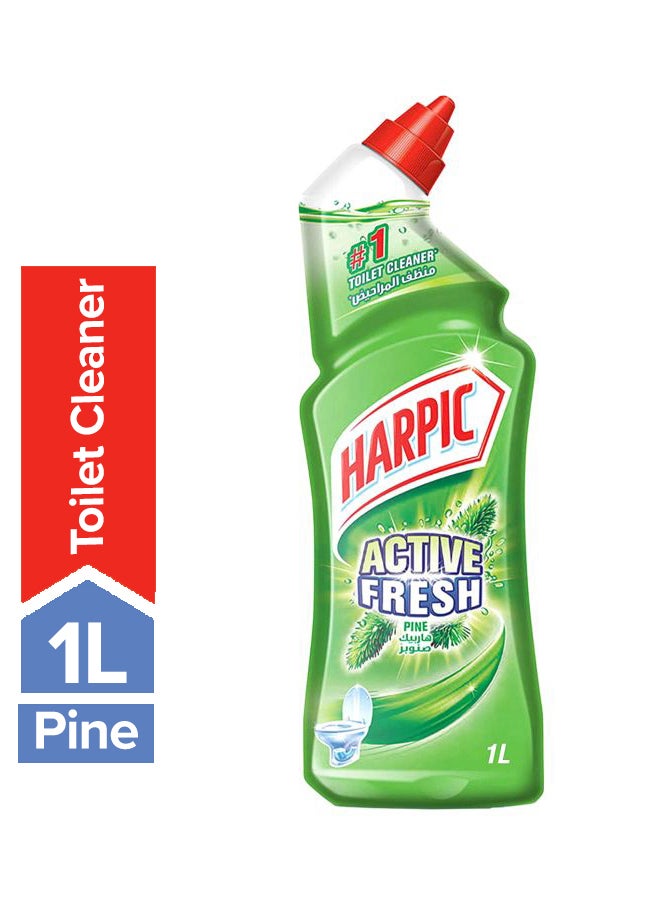 Harpic Pine Active Fresh Toilet Cleaner Green 1Liters  - Image 1
