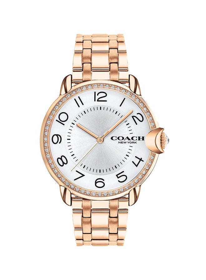 COACH Women's Arden Silver White Dial Watch 14503809  - Image 1
