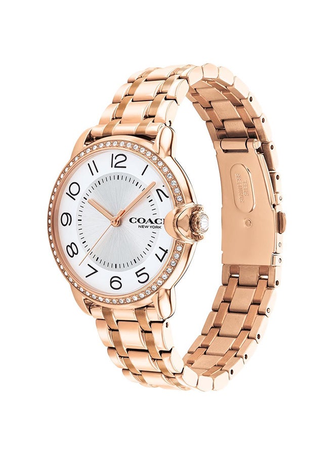 COACH Women's Arden Silver White Dial Watch 14503809  - Image 3