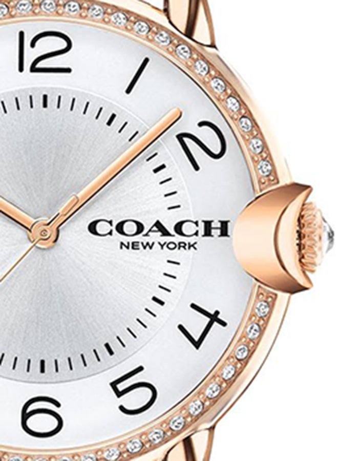 COACH Women's Arden Silver White Dial Watch 14503809  - Image 5