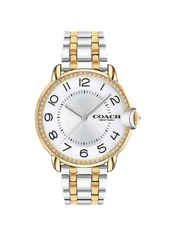 COACH Women's Arden Silver White Dial Watch 14503811  - Image 1