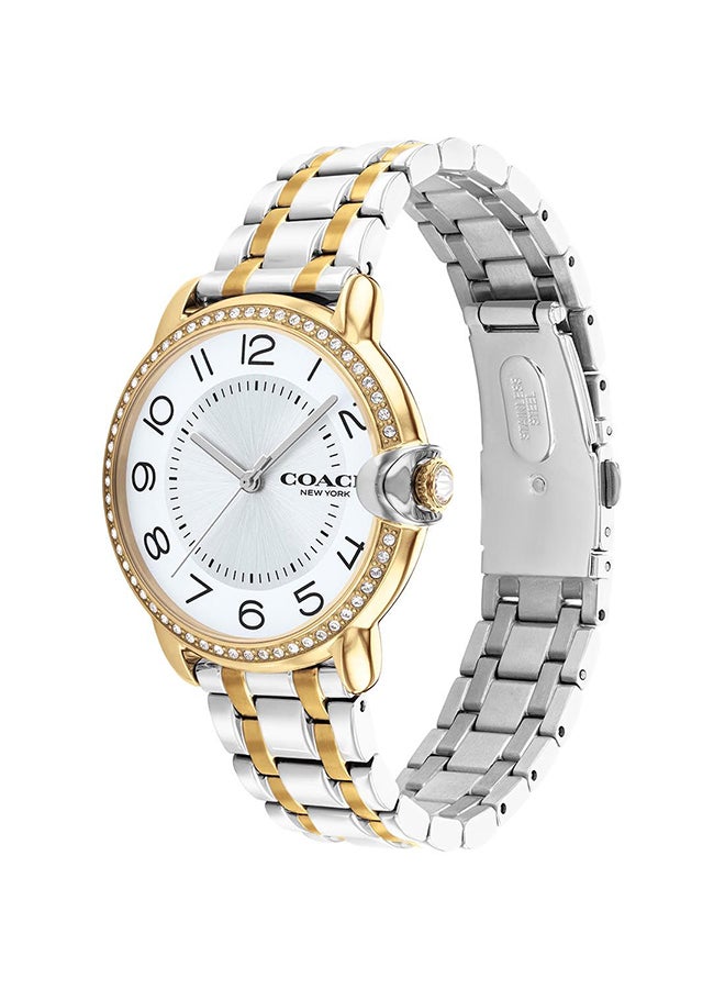 COACH Women's Arden Silver White Dial Watch 14503811  - Image 3