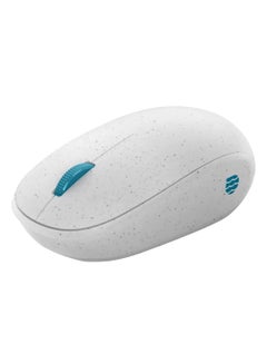 Microsoft Ocean Plastic Mouse Made from 20% Recycled Ocean Waste, Comfortable Design, Right/Left Hand Use, Wireless Bluetooth Mouse for PC/Laptop/Desktop, Works with for Mac/Windows Computers White  - Image 1