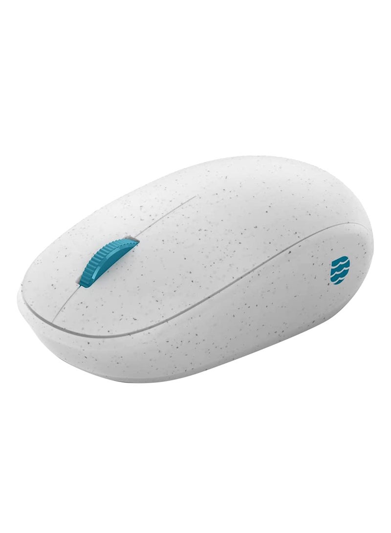 Microsoft - Ocean Plastic Mouse Made from 20% Recycled Ocean Waste, Comfortable Design, Right/Left Hand Use, Wireless Bluetooth Mouse for PC/Laptop/Desktop, Works with for Mac/Windows Computers White - Image 1