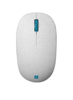 Microsoft Ocean Plastic Mouse Made from 20% Recycled Ocean Waste, Comfortable Design, Right/Left Hand Use, Wireless Bluetooth Mouse for PC/Laptop/Desktop, Works with for Mac/Windows Computers White  - Image 2