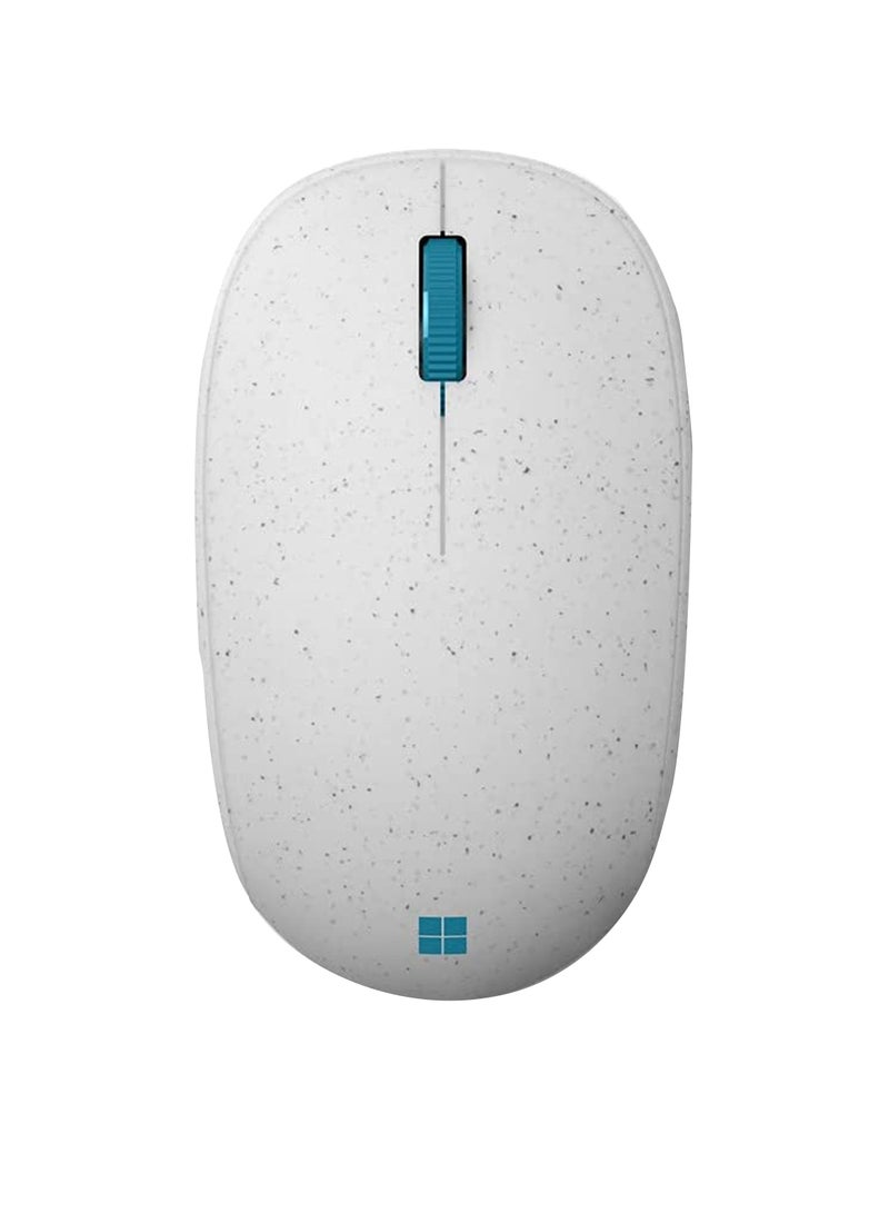 Microsoft - Ocean Plastic Mouse Made from 20% Recycled Ocean Waste, Comfortable Design, Right/Left Hand Use, Wireless Bluetooth Mouse for PC/Laptop/Desktop, Works with for Mac/Windows Computers White - Image 1