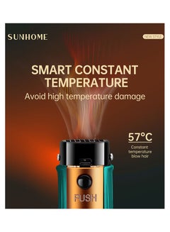 Sunhome 3-In-1 Hair Dryer Brush Green  - Image 5