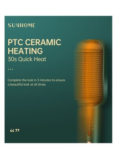 Sunhome Hair Straightening And Curling Comb Green  - Image 4