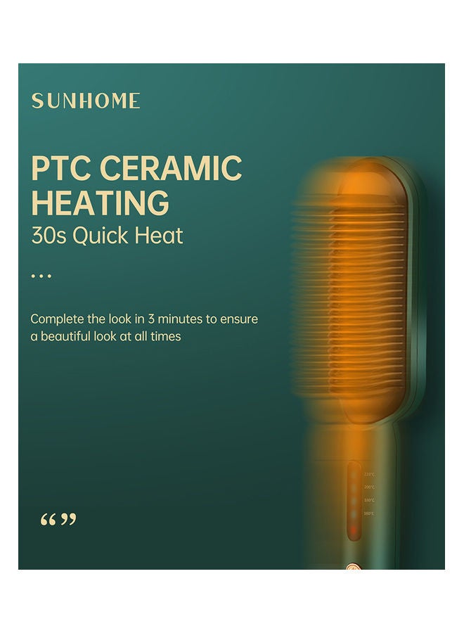 Sunhome Hair Straightening And Curling Comb Green  - Image 4