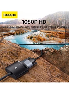 بيسوس محول HDMI إلى VGA لأجهزة الكمبيوتر المكتبية والكمبيوتر المحمول وشاشة الكمبيوتر وجهاز العرض والتلفزيون عالي الدقة وجهاز Chromebook وRaspberry Pi وRoku وXbox وPS5 وPS4 والمزيد  - Image 4