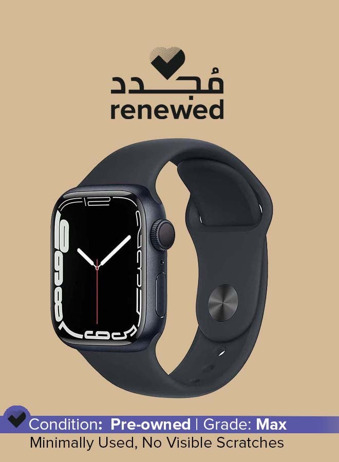 Apple Renewed - Watch Series 7 GPS 45mm Aluminium Case With Sport Band Midnight  - Image 1