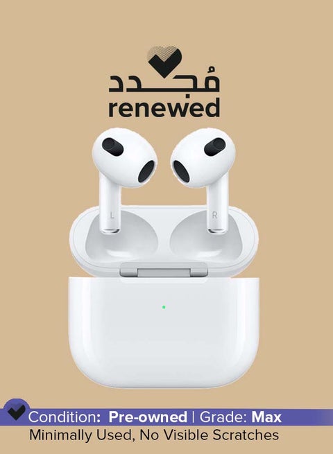 Renewed - AirPods (3rd generation) with MagSafe Charging Case White
