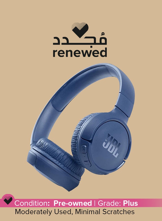 JBL Renewed - Tune 510 Wireless On-Ear Headphones with Mic Blue - Image 1