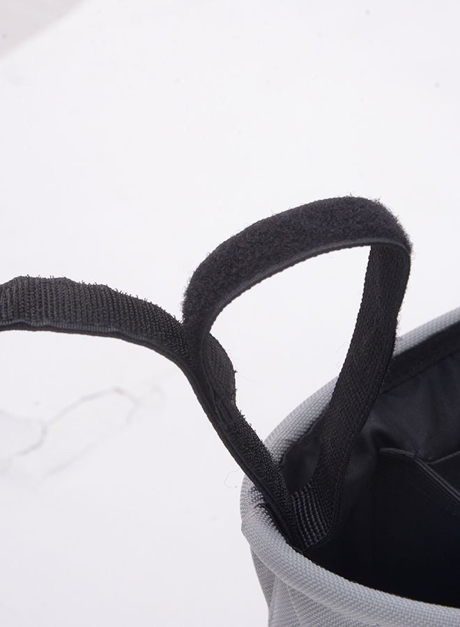 Bebi - PU Embroidery Print Stroller Organizer Bag Grey - Image 1