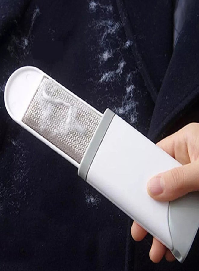 fashionhome Sticky Clothes Hair Remover Lint Brush White 6x3x13.5cm  - Image 1