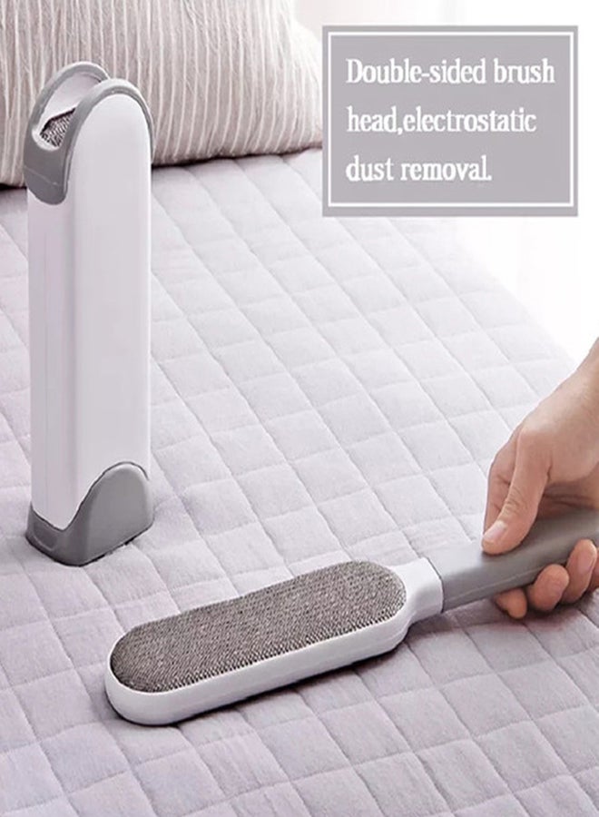 fashionhome Sticky Clothes Hair Remover Lint Brush White 7.5x5x33cm - Image 1