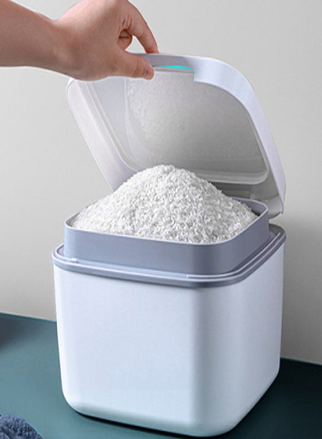 fashionhome - Multi layer Rice Storage Box White 24x24x17cm - Image 1