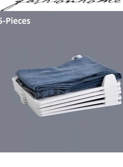 fashionhome 5 Pieces Fast Clothes Fold Closet Organization Board White 29x35cm  - Image 2