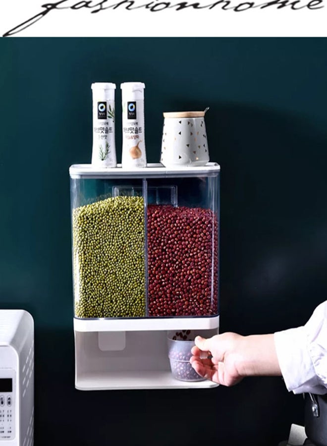 fashionhome Wall Mounted Plastic Storage Box Transparent 24.5x9.5x31cm - Image 2