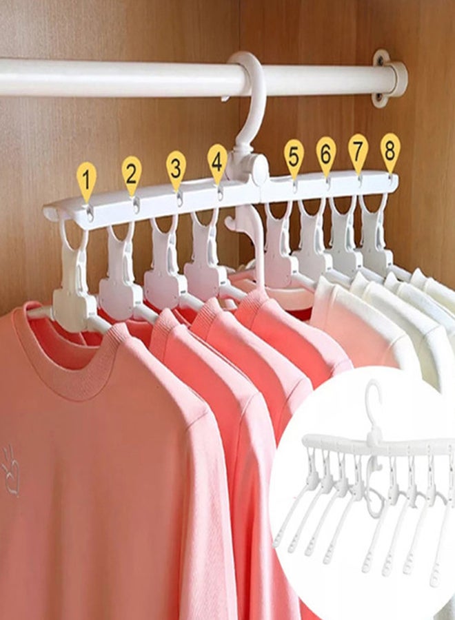 fashionhome Foldable Clothes Drying Rack Hanger White 64x18.5cm - Image 1