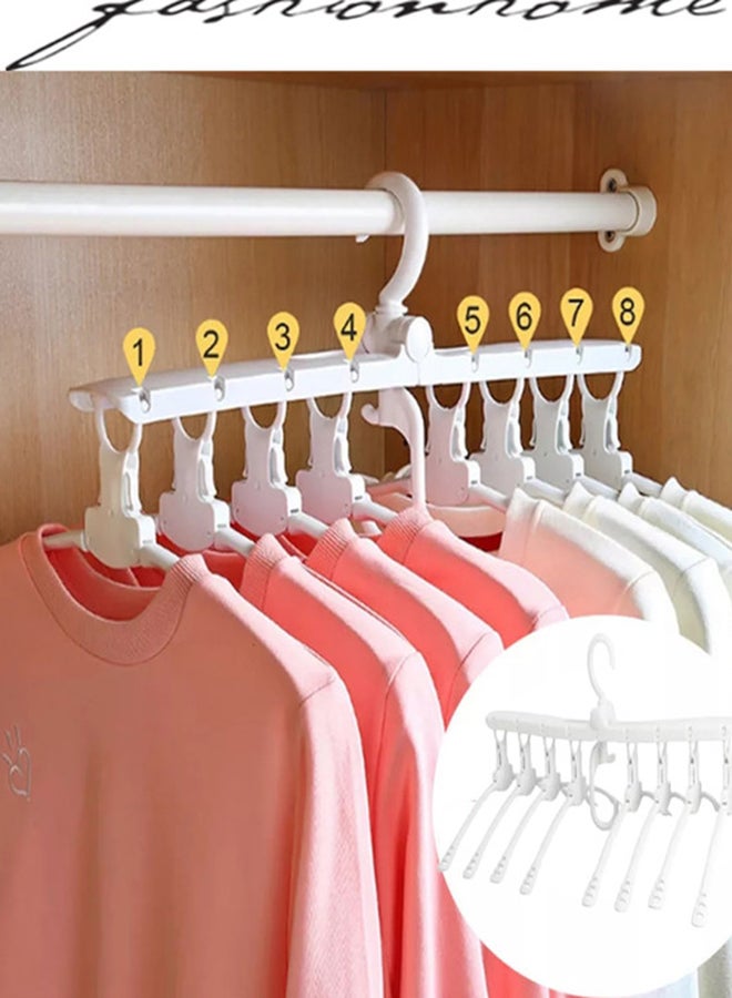 fashionhome Foldable Clothes Drying Rack Hanger White 64x18.5cm - Image 2