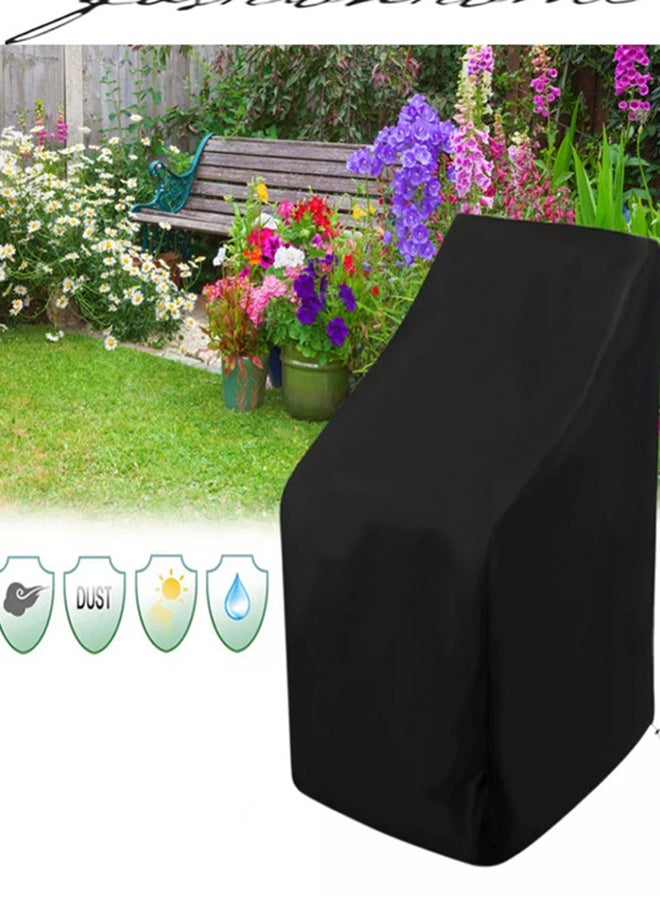 fashionhome Cross-Border Outdoor Chair Protective Cover Black 120x66x73x86cm  - Image 2