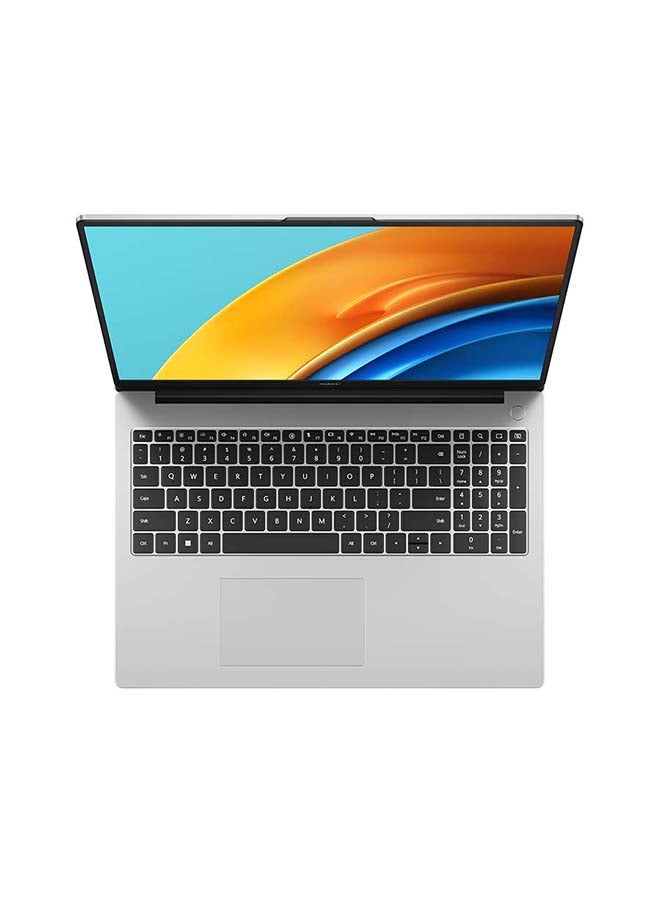 هواوي - كمبيوتر محمول MateBook D 16 بشاشة مقاس 16 بوصة لا تعمل باللمس ومعالج Intel Core i5-12450H من الجيل الثاني عشر وذاكرة وصول عشوائي سعة 8 جيجابايت ومحرك أقراص SSD سعة 512 جيجابايت وبطاقة رسومات Intel UHD ونظام تشغيل Windows 11 Home/ والإنجليزية/العربية فضي ميستيك الإنجليزية/العربية فضي فاتح - Image 1