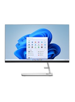 Lenovo IdeaCentre AIO 3 24IAP7 With 23.8-Inch FHD Touch Display, 12th Gen Core i5-1240P Processor/8GB RAM/512GB SSD/Integrated Intel Iris Xe Graphics/Windows 11 English/Arabic White  - Image 1
