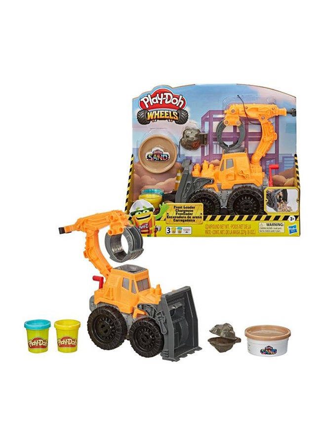 Play-Doh - Wheels Front Loader Toy Truck For Kids With Non-Toxic Play-Doh Sand Compound And Classic Play-Doh Compound In 2 Colors, Ages 3 And Up 10.7x33x38.1cm - Image 1