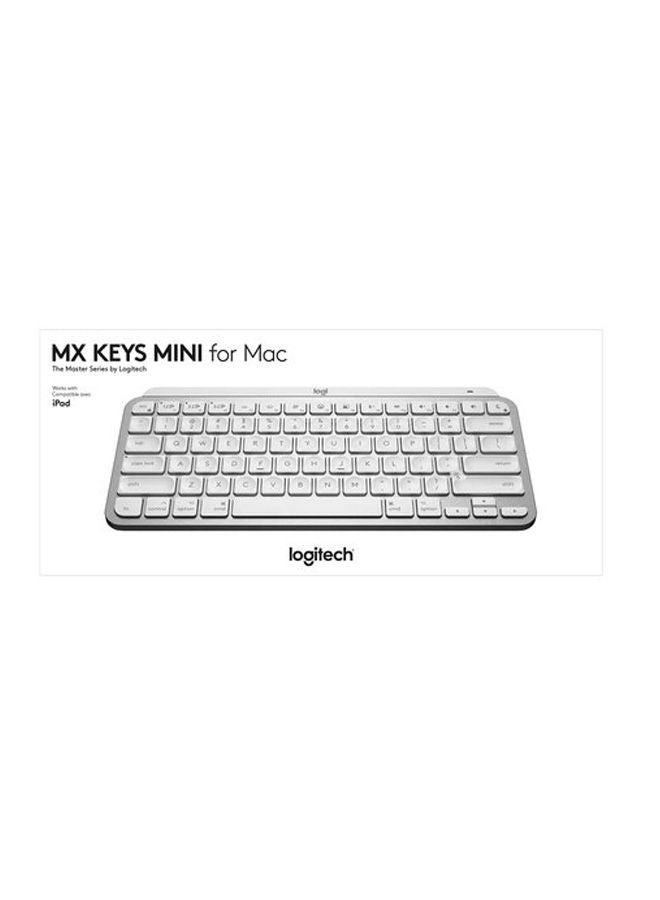 Logitech MX Keys Mini FOr Mac Minimalist Wireless Illuminated Keyboard, Compact, Bluetooth, Backlit Keys, USB-C, Tactile Typing, Compatible With Apple macOS, iPAd OS, Metal Build, US Layout Grey  - Image 5