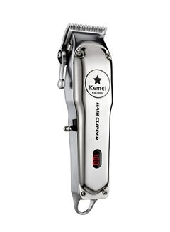 Kemei KM-1996 Rechargeable Hair Shaver Silver One Size  - Image 1