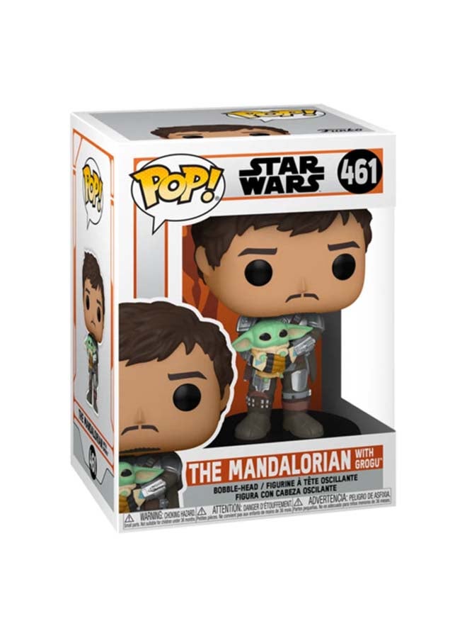 Funko Pop! Television: Mandalorian- Mando Holding Child Collectable Vinyl Figure - 54525 3.75inch - Image 1