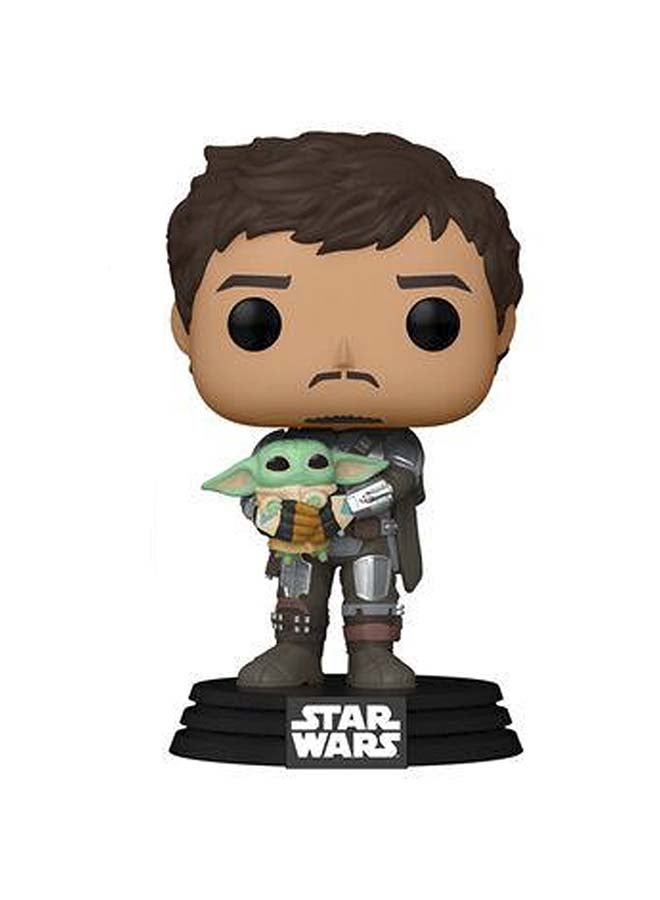 Funko Pop! Television: Mandalorian- Mando Holding Child Collectable Vinyl Figure - 54525 3.75inch - Image 2