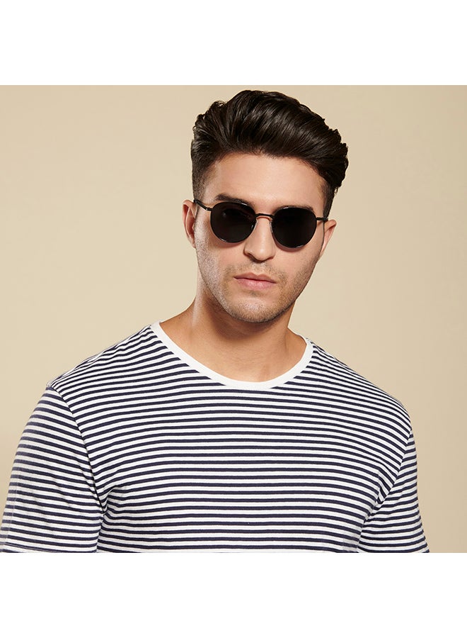 VINCENT CHASE Vintage By Lenskart Full Rim Round Polarized & UV Protected Sunglasses For Men & Women - VC S14084  - Image 3