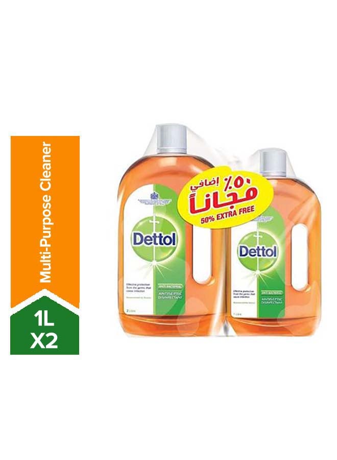 Dettol Anti-Bacterial Antiseptic Liquid Disinfectant 2x1Liters 